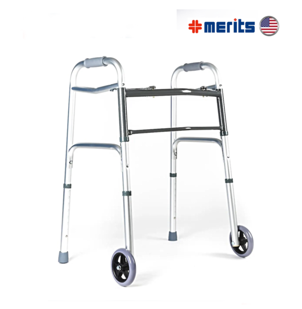 alquilerandadorruedas Andador Aluminio Plegable con Ruedas