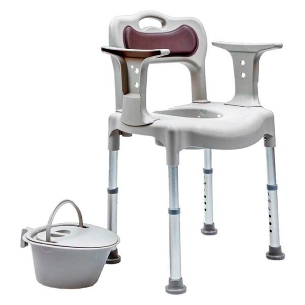 SILLA DE DUCHA PLASTICA ACOLCHADA SOFT CON BACHINILLA