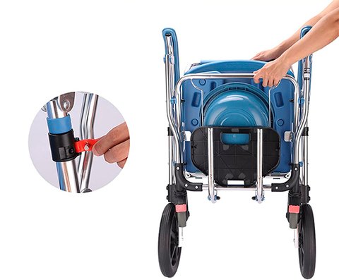 SILLA HIGIENICA COMPACTA PLEGABLE ALUMINIO 30-10