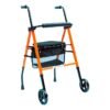 ANDADOR DE 2 RUEDAS Y ASIENTO NARANJA