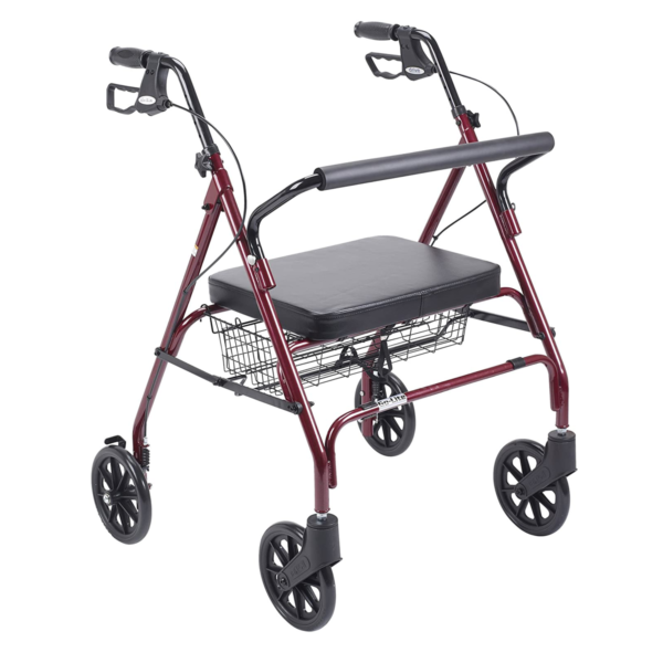 ANDADOR DE CUATRO RUEDAS ALUMINIO BORDO