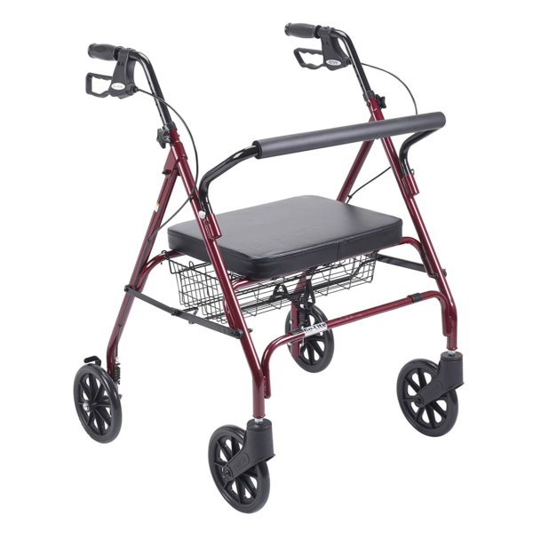 ANDADOR DE CUATRO RUEDAS ALUMINIO BORDO