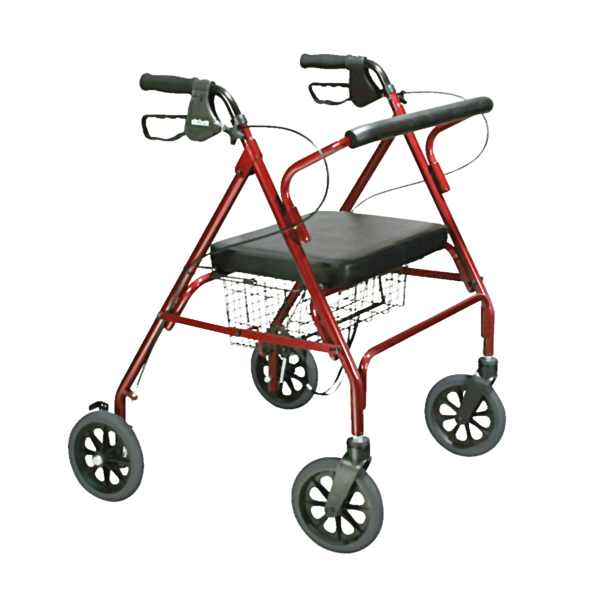 ANDADOR DE CUATRO RUEDAS ALUMINIO BORDO