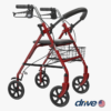 ANDADOR DE CUATRO RUEDAS ROJO DRIVE USA
