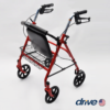 ANDADOR DE CUATRO RUEDAS ROJO DRIVE USA