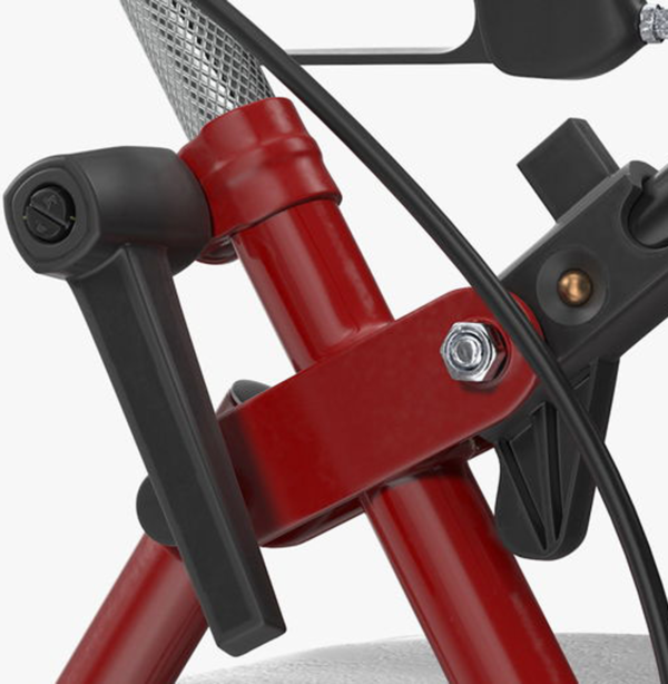 ANDADOR DE CUATRO RUEDAS ROJO DRIVE USA