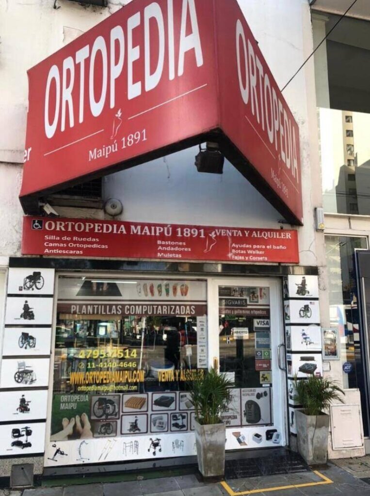 Frente de Ortopedia Maipú en Av. Maipú 1891, Vicente López